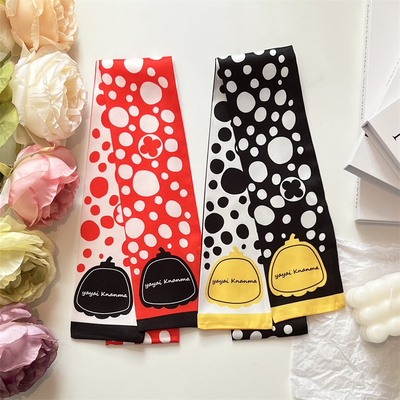 日本艺术家草间弥生波点南瓜丝巾