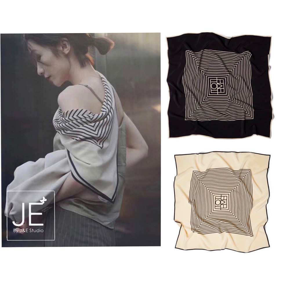 北欧简约几何条纹90cm大方巾围巾女春秋季防晒披肩百搭黑白薄丝巾,服饰配件/皮带/帽子/围巾,围巾/丝巾/披肩,淘宝优惠券,粉丝福利购,淘宝优惠卷