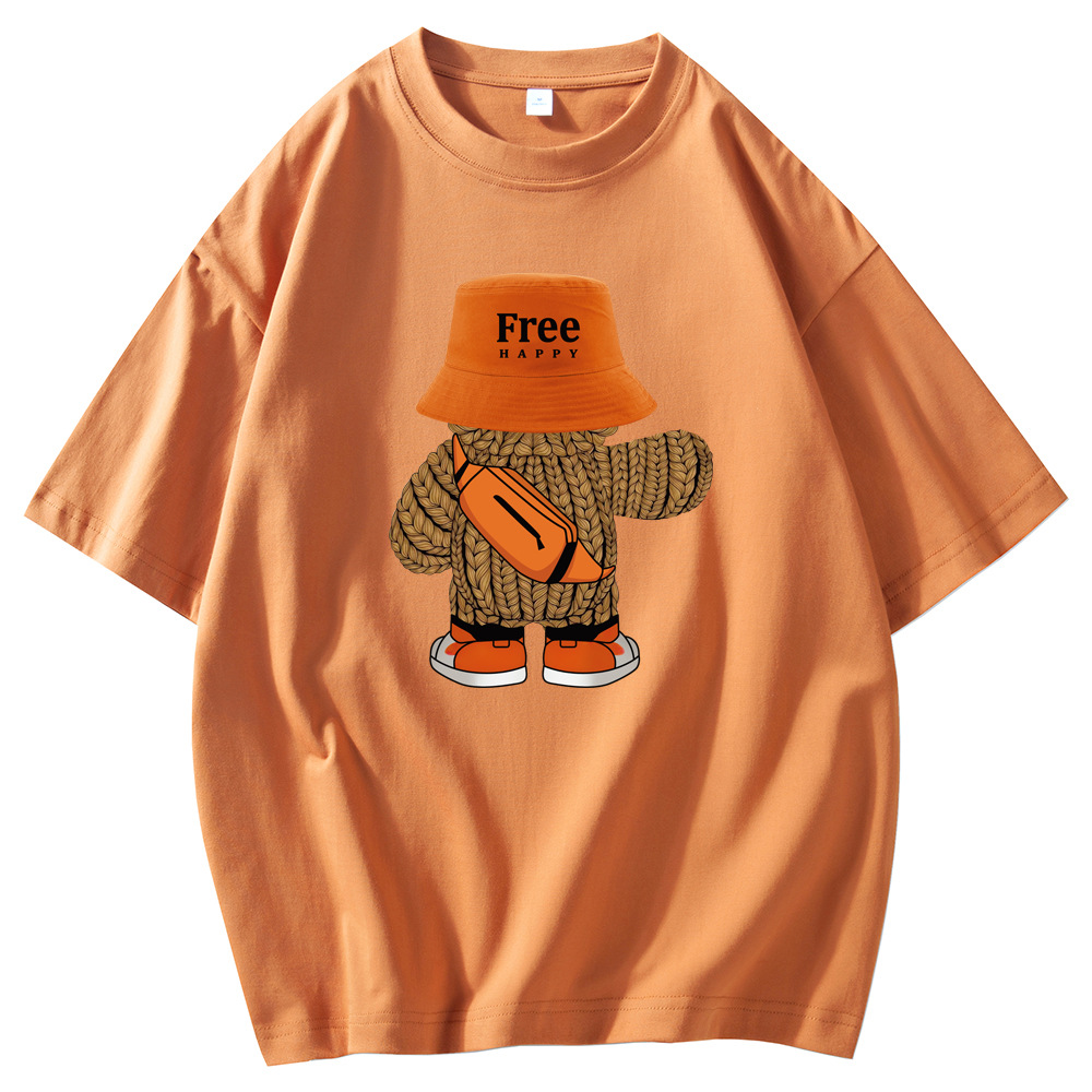 24支190克宽松正肩圆领小领口短