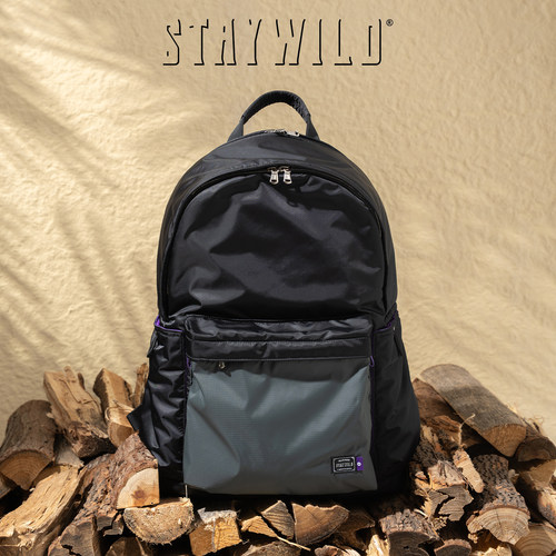 STAYWILD尼龙丝绵双肩包