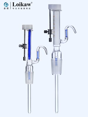 微量可调加液器1/5ml玻璃定量器 实验室全玻璃移液瓶