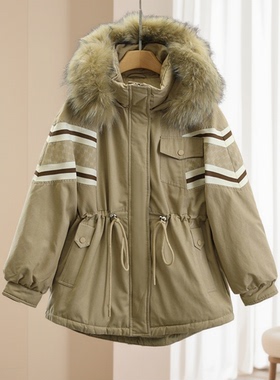 冬装首波【影】90鸭绒！高奢貉子毛大毛领！派克服羽绒服保暖外套