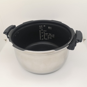 原装松下电饭煲内胆SR-PE401-K不粘锅铝锅备长炭厚锅带把手完成锅