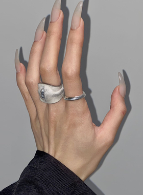 ALLEYES 眼睛设计 皮革戒指开口可调节