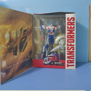 正版变形金刚电影4L领袖级电镀铂金版警天柱A6519现货威震天变具