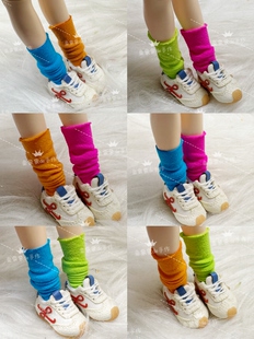 ob22ob24azone小布通穿纯手工多巴胺色荧光堆堆袜四色一组六分娃
