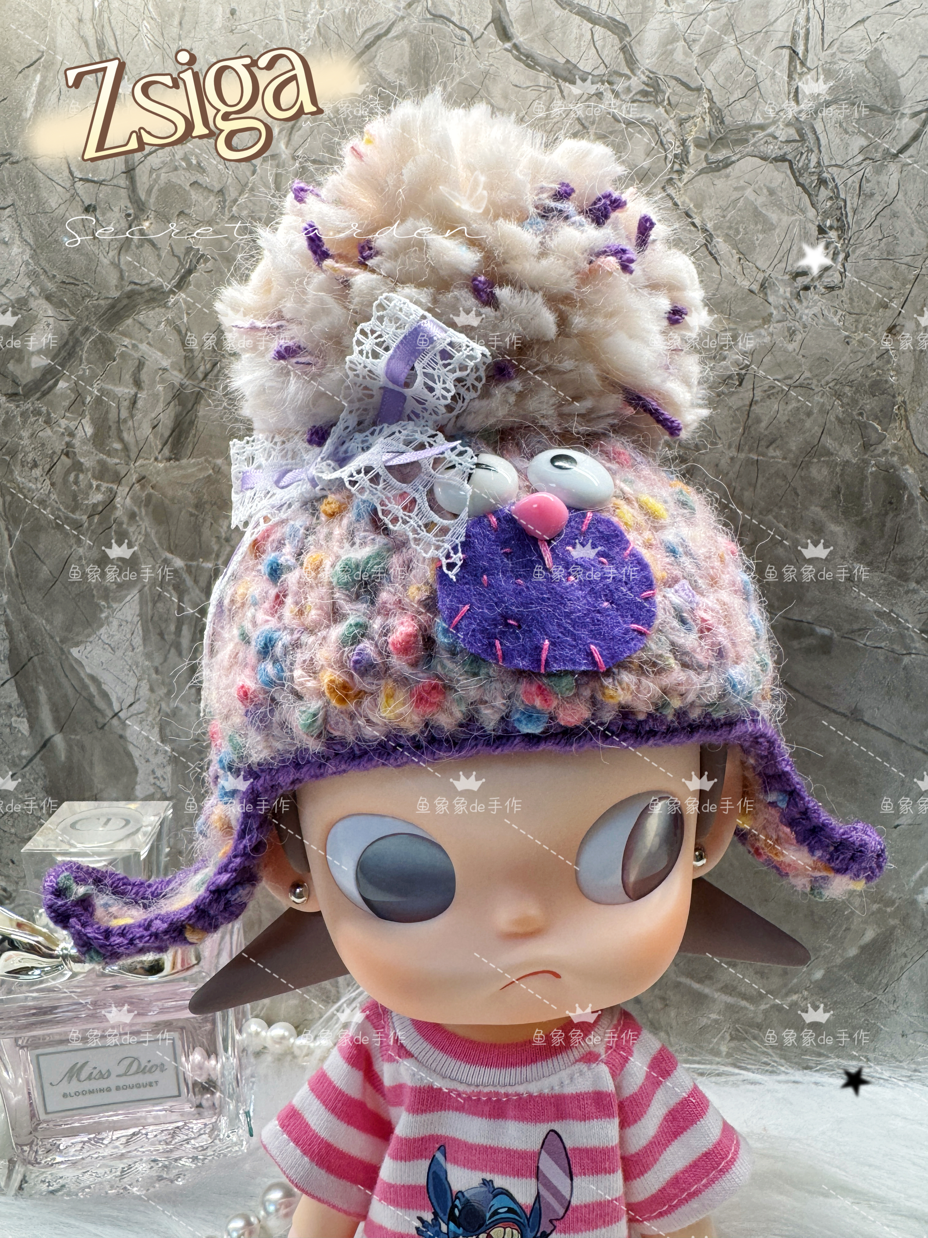 超酷嘎子姐zsiga向往之处可动人偶穿搭娃衣搭配配饰大球卡通帽紫