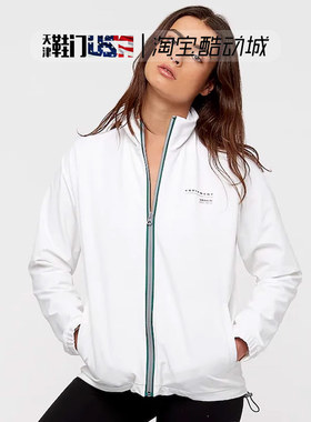 清仓特惠Adidas阿迪达斯女款EQT Standup Collar茄克外套白BR5171