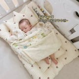 Детская хлопковая портативная кровать для новорожденных, дышащая подушка для выхода на улицу, 3D