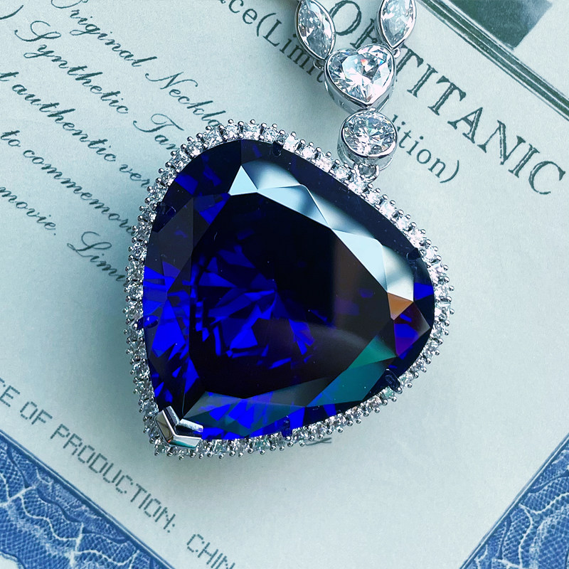 泰坦尼克号25周年纪念版海洋之心项链520情人节表白结婚生日礼物