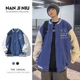 1506/BMY2021/P49冬季摇粒绒外套潮牌痞帅高级感冬装棒球领棉服1，男装棉衣，星座1506-1