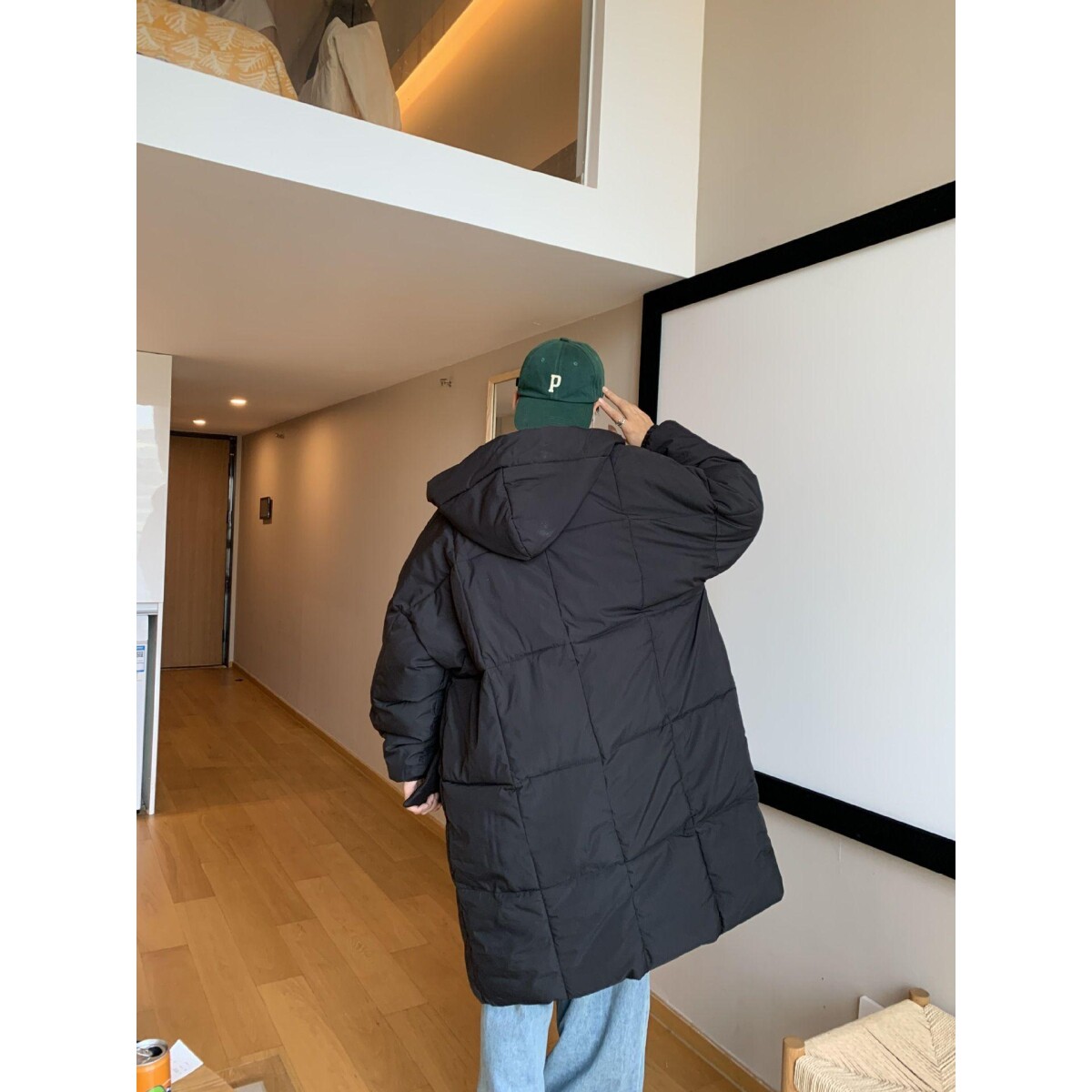 1506/M5571/P69男士中长款棉衣秋冬季连帽棉衣保暖棉服外套1,男装棉衣,星座1506-1