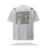 1506-1/TDC0061/P40美式重磅字母贴布刺绣T恤男女，商品下架区，星座1506-1