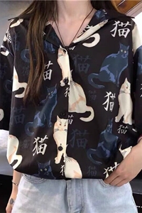 1506-1/C1211/P27夏季港风印花短袖衬衫男宽松夏威夷图片