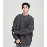 1506/M73771/52圆领毛衣针织衫男潮牌帅气秋冬季打底衫2，男装T恤，星座1506-1