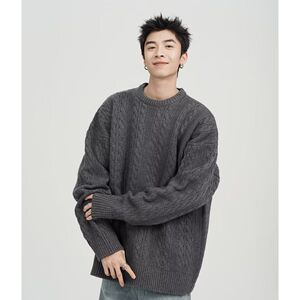 1506/M73771/52圆领毛衣针织衫男潮牌帅气秋冬季打底衫2图片