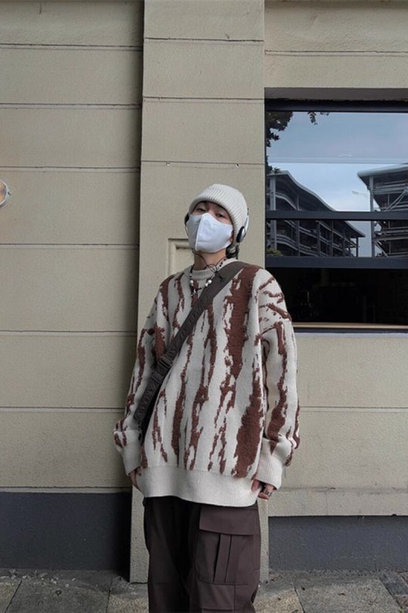 1506/MX0301/P54高级感潮牌毛衣新款秋冬季慵懒宽松针织衫1,男装针织衫/毛衣,星座1506-1