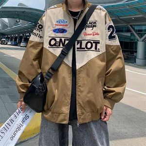 1506-1/JA681/P62复古赛车服外套男装高级感痞帅机车夹克图片