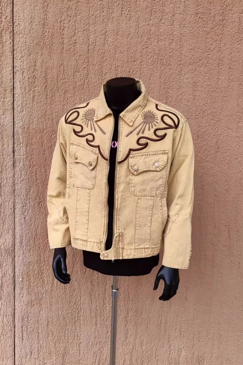 1506-1/J25731/P88秋季新款时尚宽松休闲通勤宽松女白色牛仔套装，男装休闲套装，星座1506-1