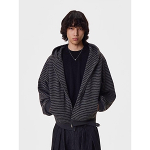 1506/WW0361/P77冬季连帽针织套头加厚卫衣男韩系宽松设计感百搭1图片