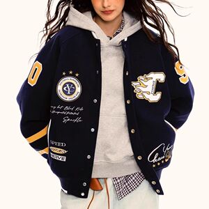 1506-1/JJK9581/P68美式复古刺绣棒球服外套男图片