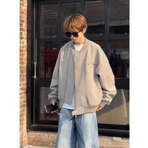 1506-1/JW941/P77春秋潮牌痞帅机车男生外套皮夹克图片