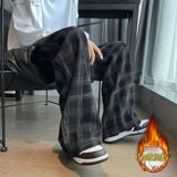 1506/Kk1581/P32格子裤子潮流宽松韩版百搭阔腿休闲裤2，男装休闲裤，星座1506-1