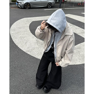 1506-1/JW93481/P101春季潮牌连帽工装夹克冲锋衣外套男图片