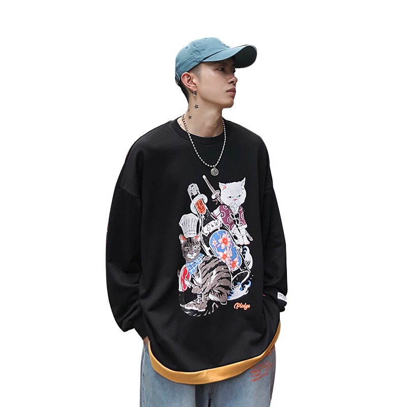 2021春宽松棉潮款招财猫卫衣大嘴恐龙005/有差价（低88）,男装卫衣,星座1506-1