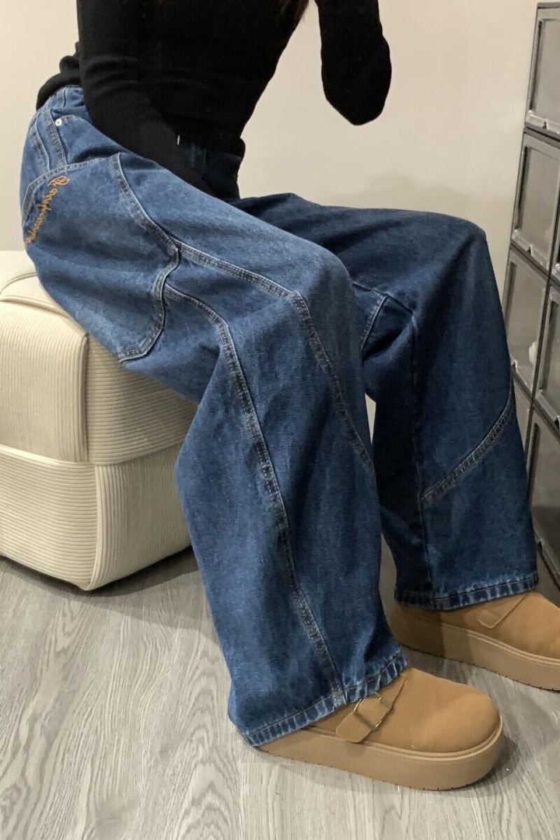 1506/K1191/P50弯刀牛仔裤新款宽松美式高街复古阔腿拖地裤子1,男装牛仔裤,星座1506-1