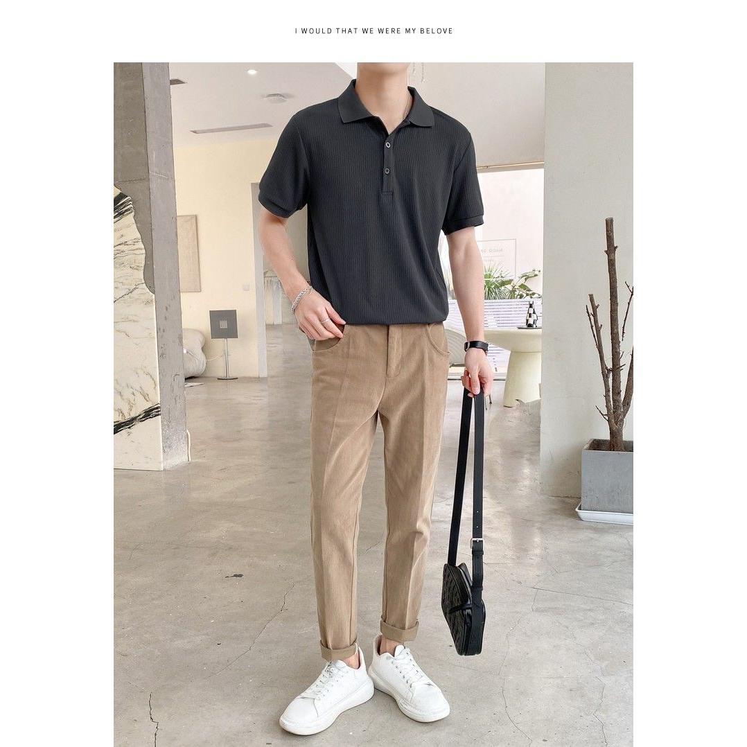 1506-1/TP041/P39夏季修身时尚潮流翻领半袖T恤休闲透气,男装Polo衫,星座1506-1
