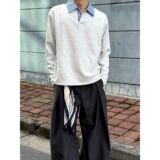 1506-1/CQYRJTK441/P40秋季高知miu系长袖polo衫美式cleanfit外套，男装Polo衫，星座1506-1