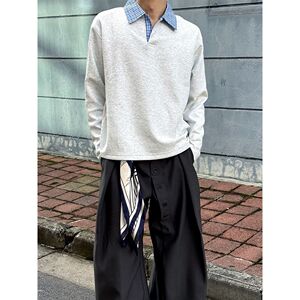 1506-1/CQYRJTK441/P40秋季高知miu系长袖polo衫美式cleanfit外套图片