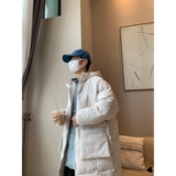 1506-1/M5571/P88韩版宽松连帽棉衣中长款过膝加厚收腰棉袄潮，男装棉衣，星座1506-1