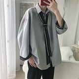 1506-1/C9621/P29男款衬衫秋季宽松小众设计感上衣男，男装衬衫，星座1506-1