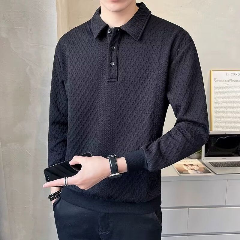 1506-1/WT581/P35秋季华夫格卫衣男打底衫宽松休闲上衣,男装T恤,星座1506-1