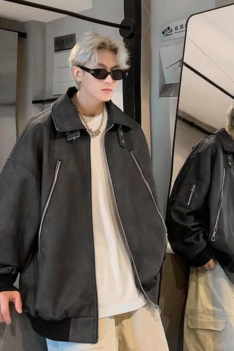 1506-1/JY10291/P66美式复古皮衣男款潮牌夹克,男装皮衣,星座1506-1
