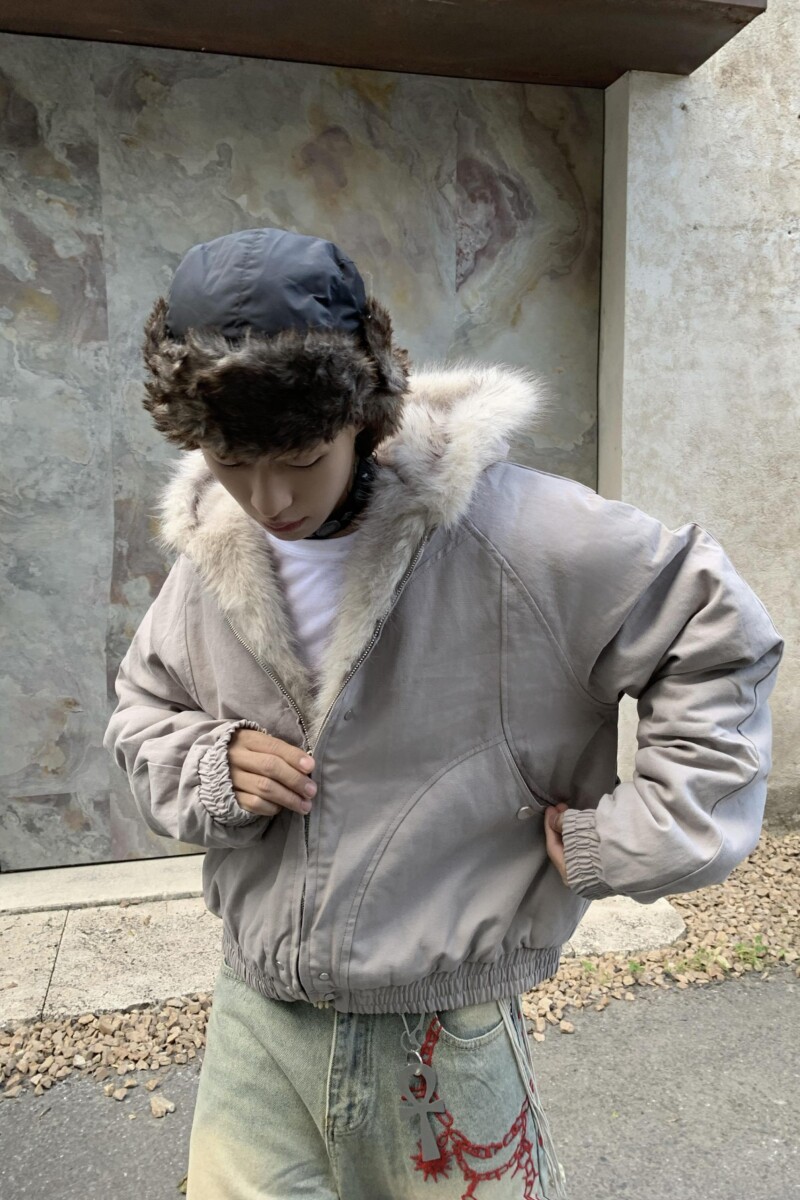1506/M99251/P89美式复古短款连帽毛领棉服女冬派克服棉衣外套1,男装棉衣,星座1506-1