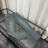 1506-1/KRXF021/P60美人头复古做旧牛仔裤男女小脚显瘦直男士，男装牛仔裤，星座1506-1
