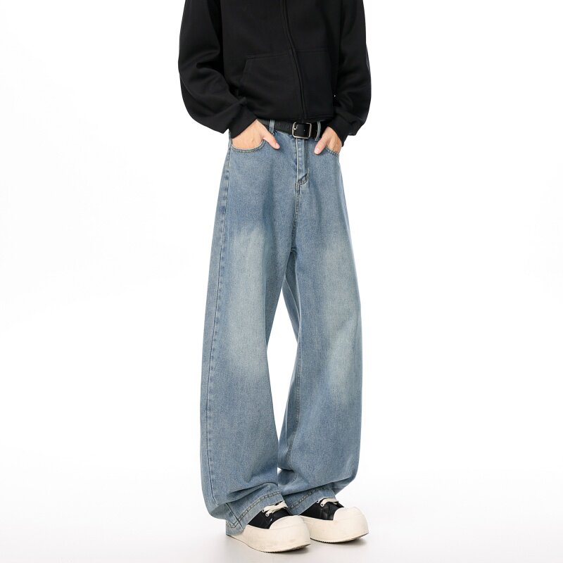 1506-1/KN311/P46秋冬新款男士牛仔裤宽松直筒阔腿裤拖地裤，男装牛仔裤，星座1506-1