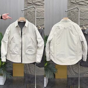 1506-1/JJk151/P65秋季男士新款工装大口袋拉链夹克外套图片