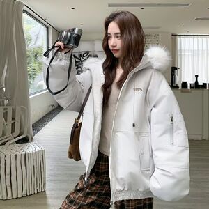 1506/MA5061/P87秋冬新款派克服宽松减龄外套棉服1图片