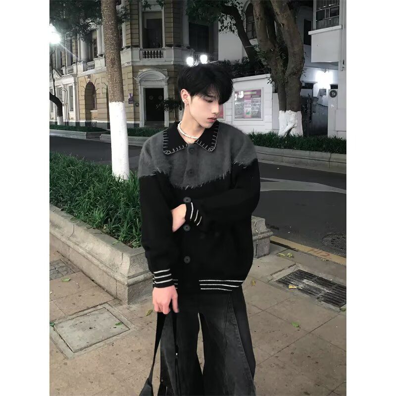 1506/MX0411/P64秋冬新款开衫毛衣美式复古休闲V领针织衫1,男装针织衫/毛衣,星座1506-1