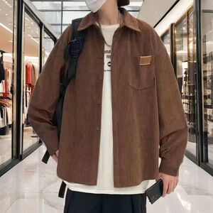 1503-1/C311/P35男款衬衫秋季宽松小众设计感上衣男生图片