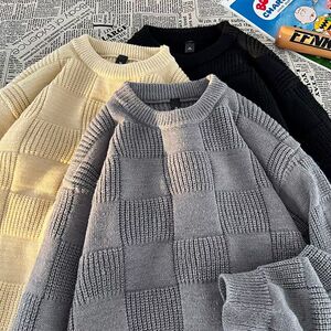 1506-1/M70161/P42拉链开衫毛衣男款冬季日系宽松图片