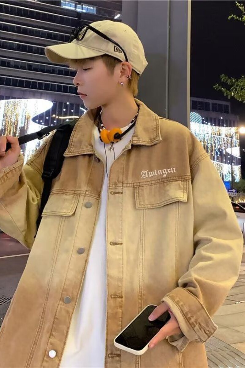 1506-1/JN12071/P54美式复古情侣牛仔外套新款潮牌渐变,男装工装外套,星座1506-1