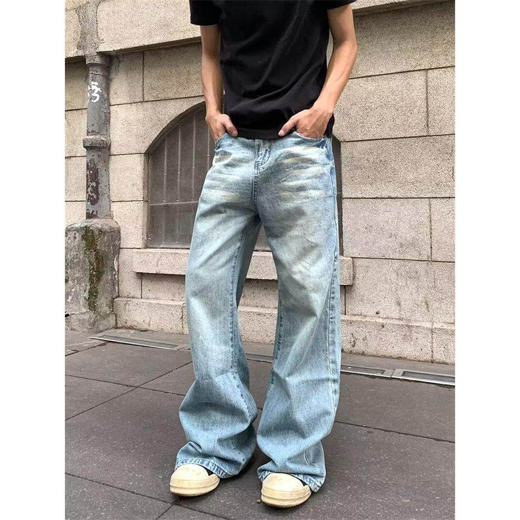 1506-1/K6901/P46显瘦牛仔裤男宽松直筒百搭休闲裤图片