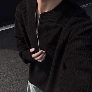 1506-1/TY041/P29男款高级感叠穿肌理感内搭宽松打底衫图片