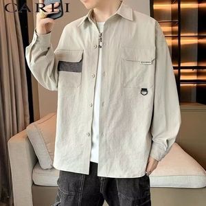 1506-1/C5121/P37秋季新款衬衫男宽松小众设计感上衣男生25年潮图片