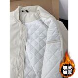 1506/JJ2402A1/P74夹棉棒球服男装美式高级感立领棉衣外套夹克2，男装夹克，星座1506-1